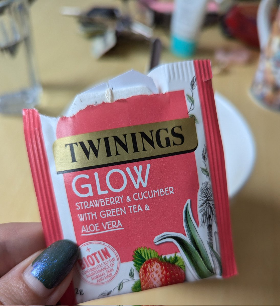 Get up and glow ☔🍓✨