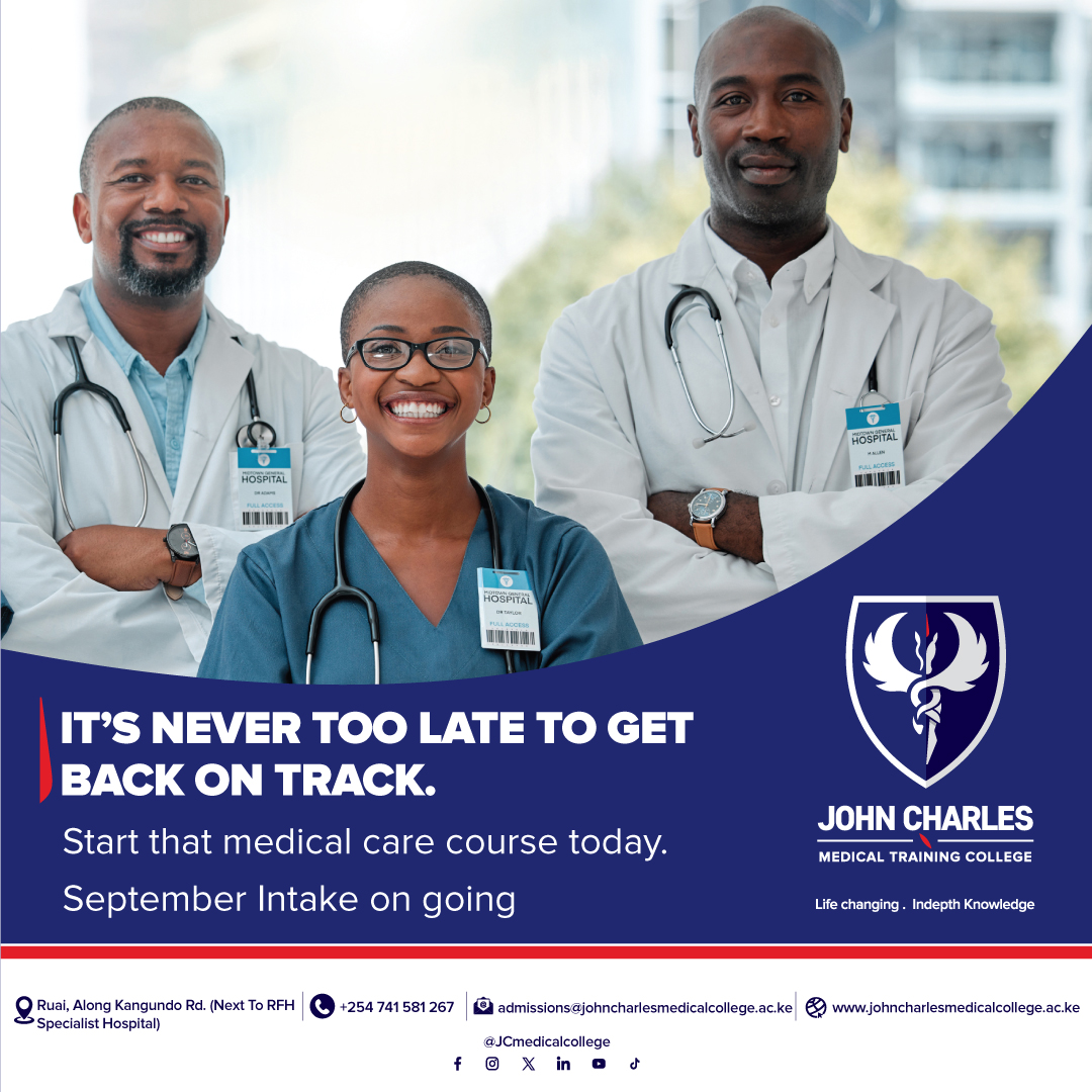 JCMedicalSchool's tweet image. Don’t wait any longer. your path to success starts now! Join our medical courses and get back on track with your passion.
Visit our website - johncharlesmedicalcollege.ac.ke

#SeptemberIntake2024
#JCMedicalTrainingCollege