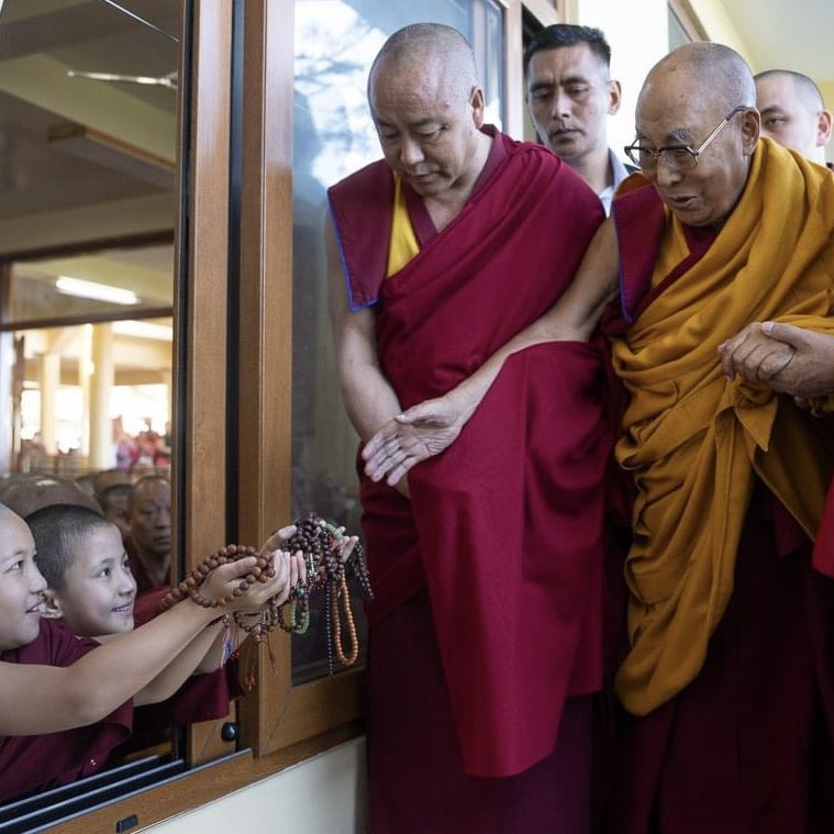 His Holiness the Dalai Lama gave a teaching on Tsongkhapa’s Three Principal Aspects of the Path at the request of group from Taiwan at the Main Tibetan Temple in Dharamsala on September 30, 2024.

#dalailama 

📷 | OHHDL