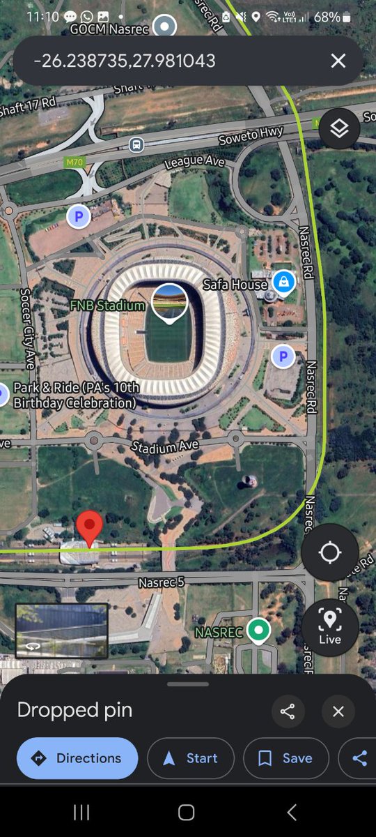 <a href="/Zanele_09/">Zanele Tshabalala</a> <a href="/chrisbrown/">Chris Brown</a> If <a href="/PRASA_Group/">PRASA Group</a> and <a href="/KaizerChiefs/">Kaizer Chiefs</a> reopen Nasrec train Station all our problems with travelling to <a href="/FNBSA/">FNB South Africa</a> stadium will be solved. We can connect to <a href="/TheGautrain/">Gautrain</a>  via park station. We'll even get season Chiefs tickets.