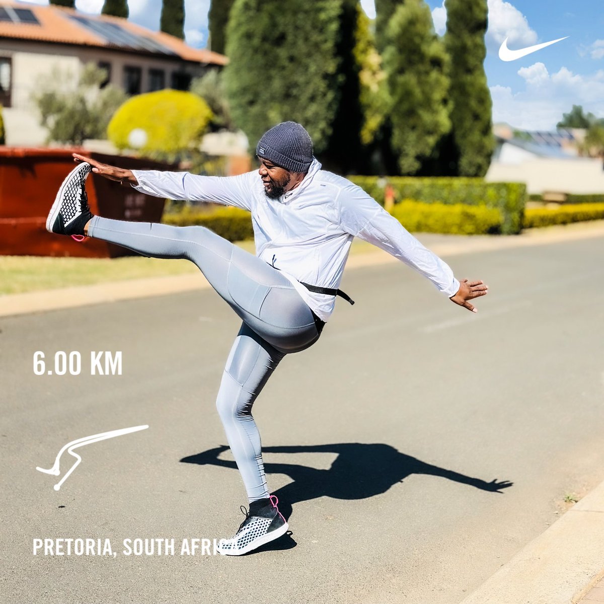 Mkholo_Zwe's tweet photo. Monday done. It’s a wrap…
Skontiri gang 🏃🏃🏃.
#Justdoit
#IChoose2BActive
#RunningWithTumiSole #FetchYourBody2023 #RunWithModiegi #IPaintedMyRun #TrapnLos #90dayswithoutsugar
#justdoit @Nike https://t.co/xCgNii86NN