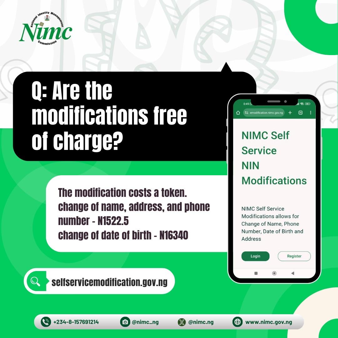 ProGhost_'s tweet image. For @nimc_ng  Modification Cost?
Read Flier below ⬇️ 
#SelfServiceModification