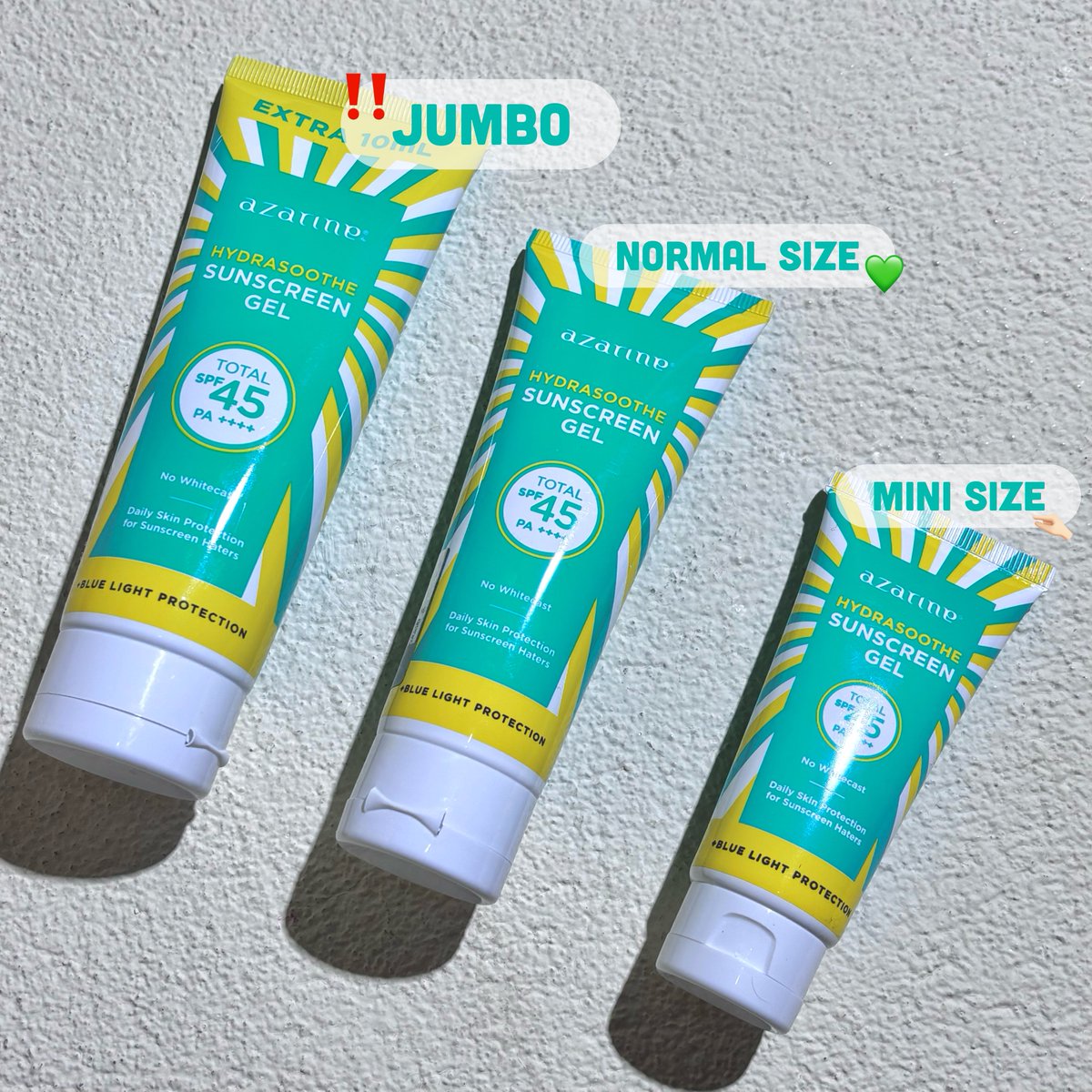 beautiaf's tweet photo. WAIT IS OVER, AZARINE HYDRASOOTHE SUNSCREEN KECINTAAN AKU ADA UKURAN JUMBO 100 ML!!!!😭🫶🏻

cukup beli yang GEDE ini buat 2 bulan LEBIH HEMAT, siap menerjang panasnya dunia PAKE SUNSCREEN JUMBO INI.🌤️🔥 https://t.co/ftzj5kpU5z