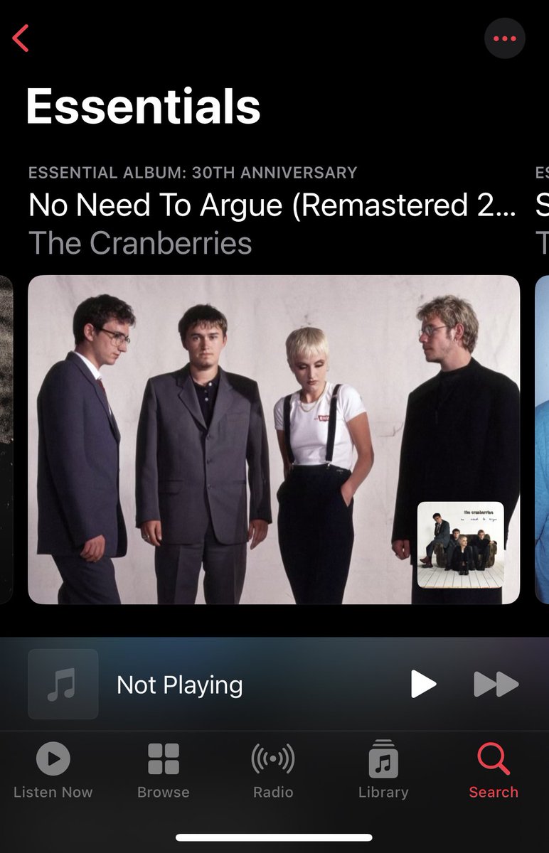 No Need to Argue is about to turn 30 and is featured as an essential album on Apple Music! Listen now
thecranberries.lnk.to/StreamNoNeedTo…