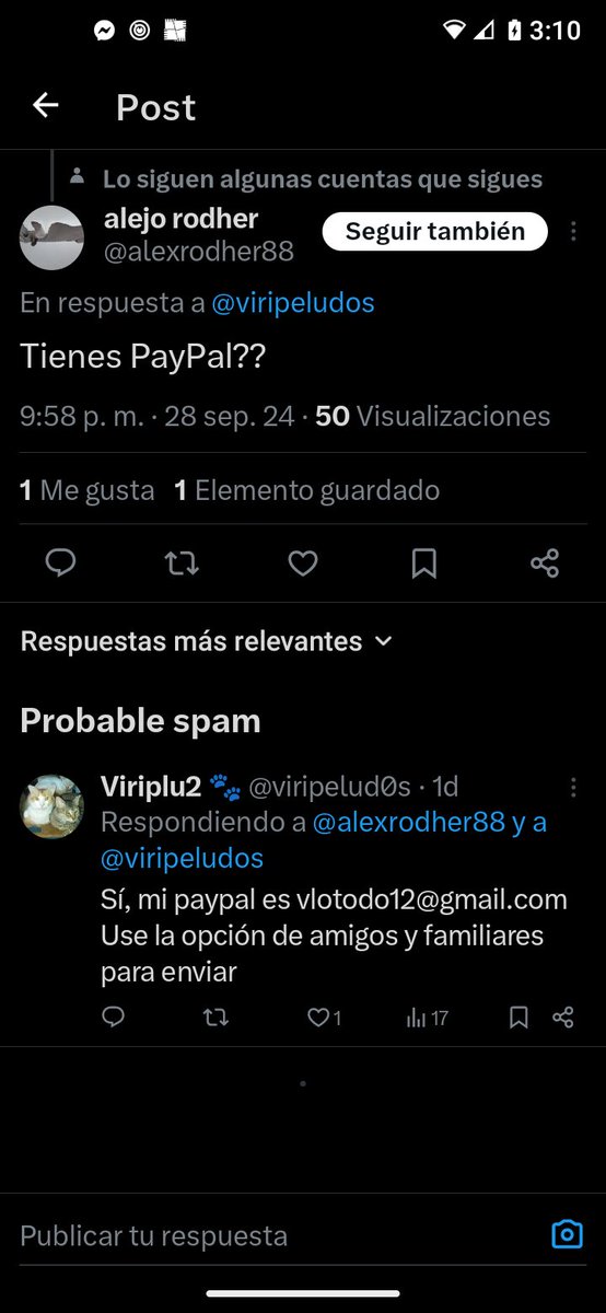 🆘🆘🆘🆘🆘🆘🆘🆘🆘🆘🆘 Amigos ayúdenme a denunciar está cuenta nos sigue usurpando por favor Paypal y la cuenta de banco están a nombre de Sara Viridiana Pérez Ramírez <a href="/viripeludos/">Viriplu2 🐾</a> 
🆘🆘🙏🆘🙏🆘🙏🆘🙏🆘🆘