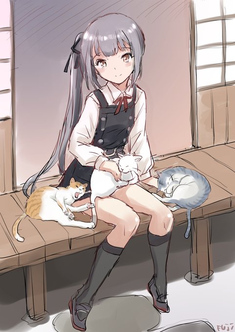 霞ちゃんと猫 