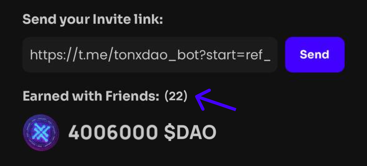xdaoapp's tweet photo. In addition, we've implemented a couple more small but important improvements — just in case anyone hasn’t noticed yet:

– A timer for full energy recovery ⚡️  
– A counter for the number of friends you’ve invited in the "Invitations" tab 🫂
