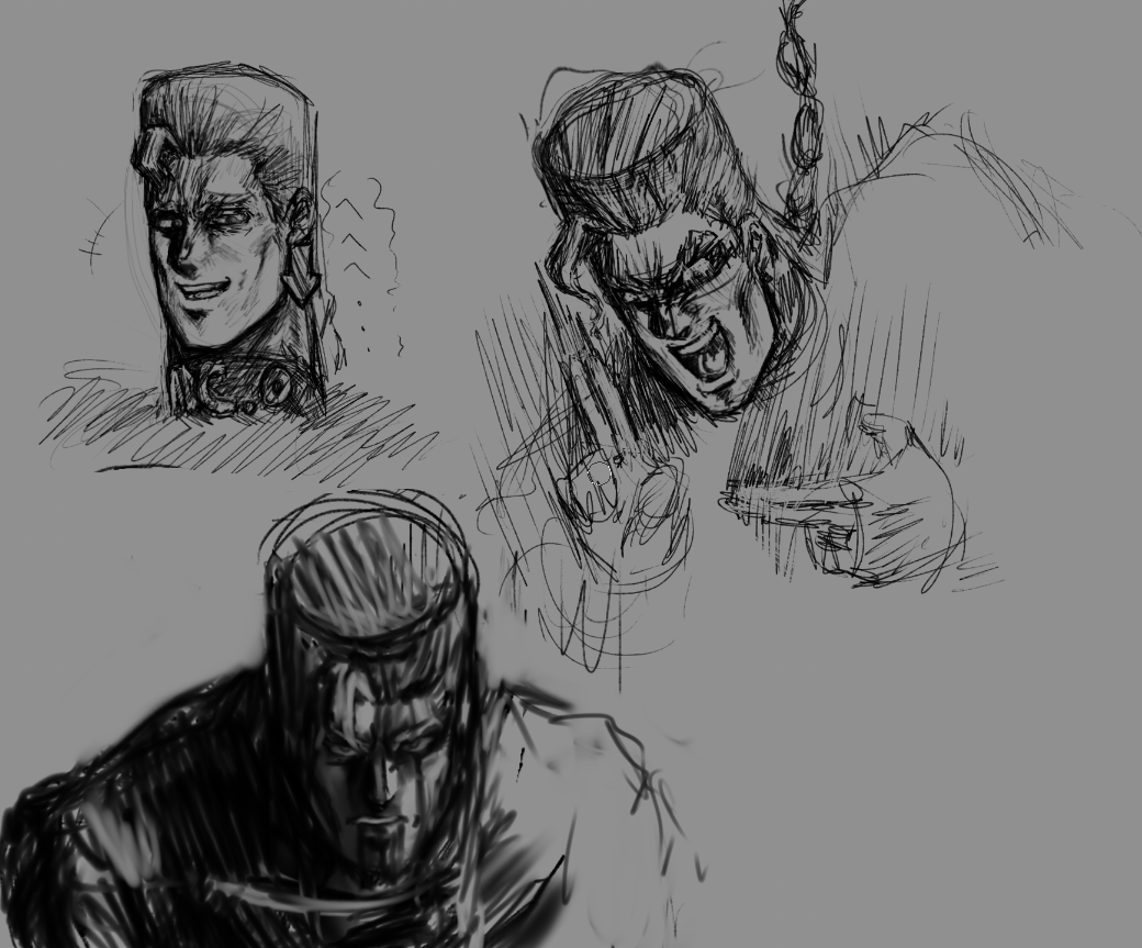EdenBilliards's tweet photo. Messy Keicho sketches before bed. I'm trying to figure out my style again. I don't like how these turned out. https://t.co/BcFzE8evd6