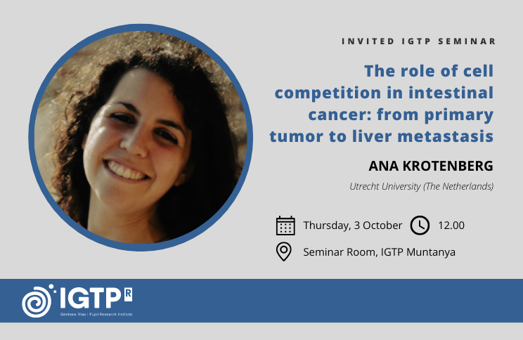 GTRecerca's tweet image. 📅 This Thursday, Ana Krotenberg from @UniUtrecht will conduct an open seminar talking about the role of cell competition in intestinal cancer
germanstrias.org/ca/agenda/928/