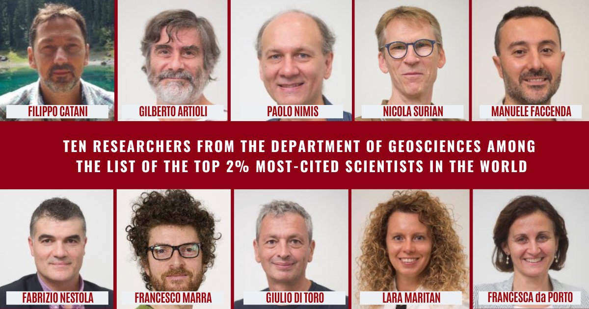 Dipartimento di Geoscienze - Unipd (@geounipd) on Twitter photo Ten researchers from the Department of Geosciences <a href="/UniPadova/">Università di Padova</a>
are among the new edition (referred to 2023) of “The world’s 2% top scientists” released by <a href="/Stanford/">Stanford University</a>
Data available here:
elsevier.digitalcommonsdata.com/datasets/btchx… Ten researchers from the Department of Geosciences <a href="/UniPadova/">Università di Padova</a>
are among the new edition (referred to 2023) of “The world’s 2% top scientists” released by <a href="/Stanford/">Stanford University</a>
Data available here:
elsevier.digitalcommonsdata.com/datasets/btchx…