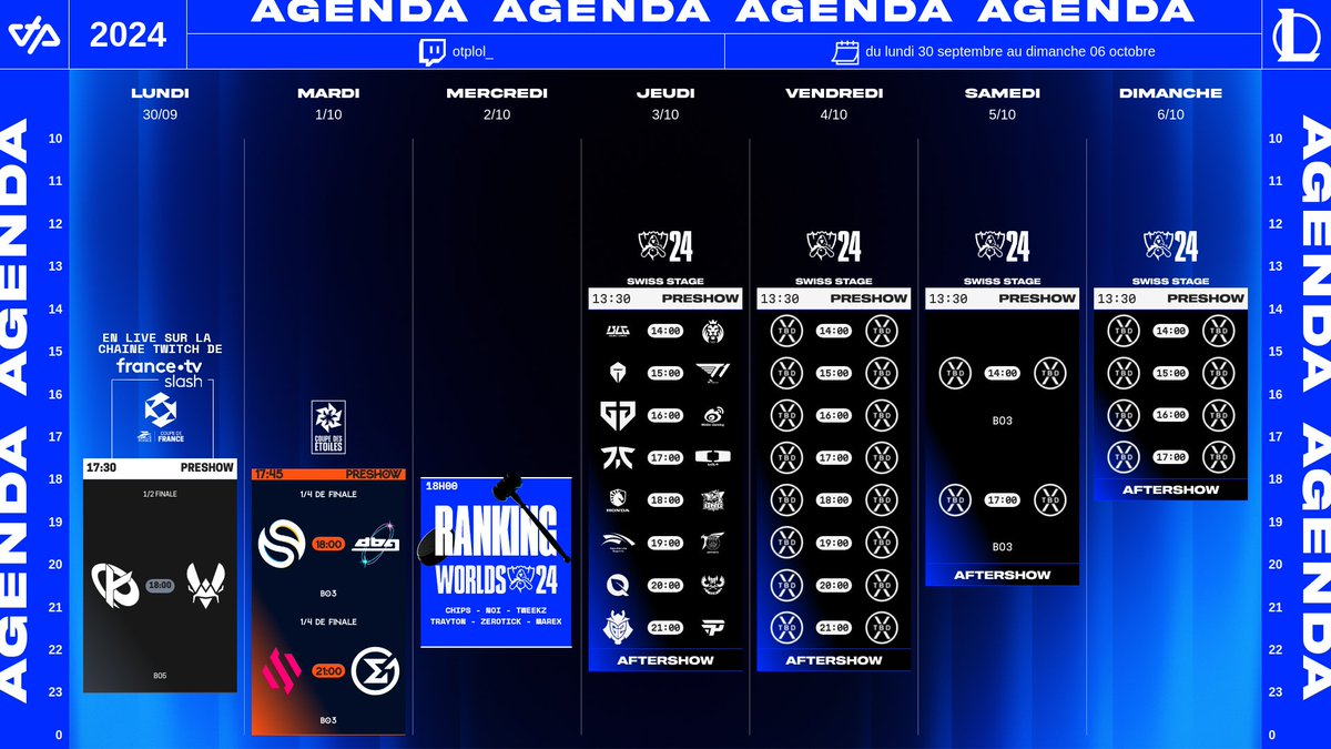 OTP_LoL's tweet photo. Au programme cette semaine sur OTP :

📅 Le RANKING des teams des Worlds

📆 Le début du Swiss Stage dans la foulée https://t.co/u3kl4FlQsI