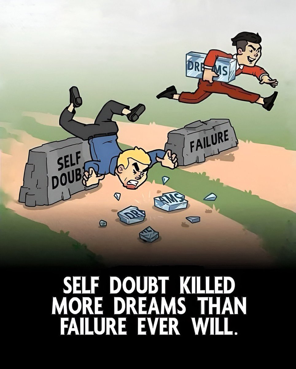 #MondayMotivation „Self doubt killed more dreams than failure ever will“ #quote 

Source 🙏 @Moral_Wisdom_ 

#success #entrepreneur #startup #Leadership #innovation #motivation 

<a href="/pascal_bornet/">Pascal Bornet</a>  <a href="/debashis_dutta/">Dr. Debashis Dutta</a>  <a href="/c4trends/">Susan Schreiner #CES2026</a>  <a href="/darshan_h_sheth/">Darshan H Sheth 🇮🇳⇝Ia𝕞darshan~ #Iamdarshan #AI</a>  <a href="/digitalhealthxx/">Better tech 👨‍⚕️</a>  <a href="/stratorob/">Dr. Robin Kiera</a>