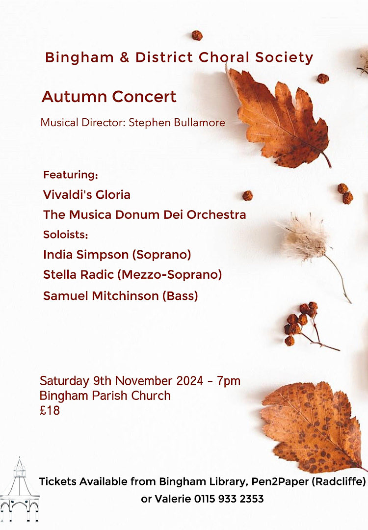 <a href="/BinghamChoral/">Bingham Choral</a> rehearsing a wonderful Baroque programme for our Autumn Concert on 9th November 2024, Bingham Parish Church. Tickets also available from choir member Lynn (07804864321) <a href="/MusicaDonumDei/">Musica Donum Dei</a>
