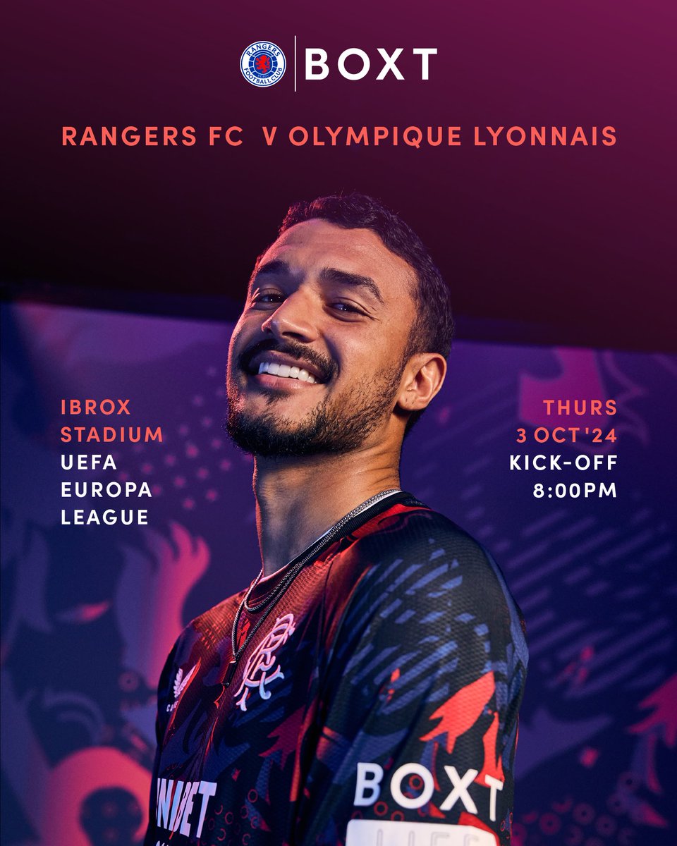 Another competition?! That’s right <a href="/RangersFC/">Rangers Football Club</a> fans. We’ve giving away FOUR tickets for Thursday's fixture against Lyon in the UEFA Europa League! 🤝

🎟️ @rangersfc v Olympique Lyonnais
📍 Ibrox Stadium
⏰ Thursday 3rd October 2024 - Kick Off 8:00pm 

Tag the three people who