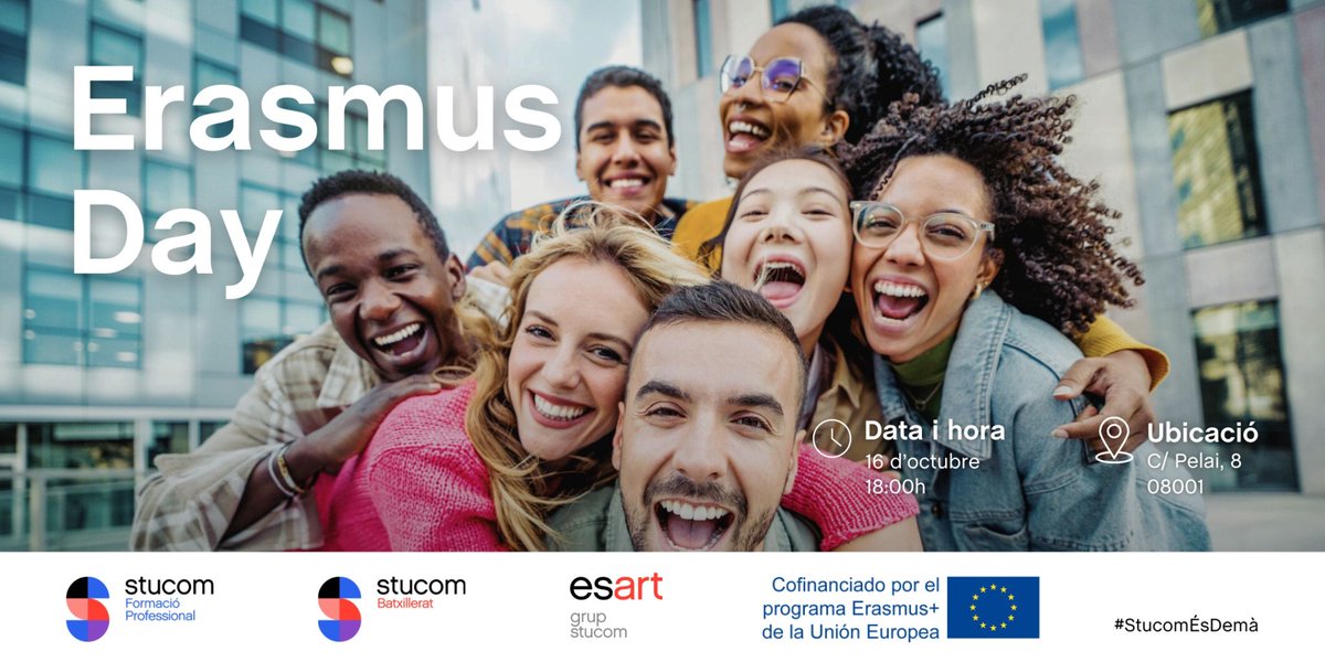 🎓 Ets professional del món educatiu? 🌍✏️

T’esperem el 16 d’octubre per descobrir plegats les últimes tendències en educació i com el programa Erasmus+ està transformant el futur! 🚀✨

🙌👩‍🏫👨‍🏫

🔗 Registra’t aquí ➡️ shorturl.at/cFJ4V

#Educació #ErasmusPlus #Gamificació