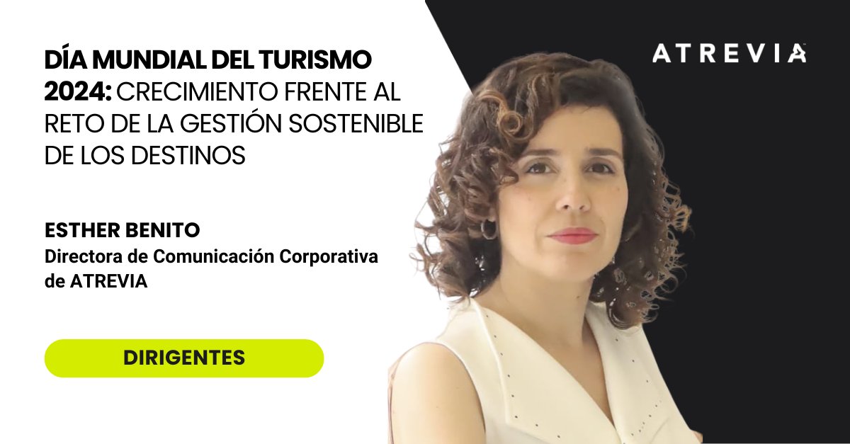 🧳 <a href="/EstherBenito/">Esther Benito</a>, directora de Comunicación Corporativa de <a href="/Atrevia/">ATREVIA</a>, analiza en @DirigentesDg cómo el crecimiento del #turismo masivo está generando tensiones en las comunidades locales y afectando el entorno.

💭 "El crecimiento continuo del turismo proyectado para los próximos