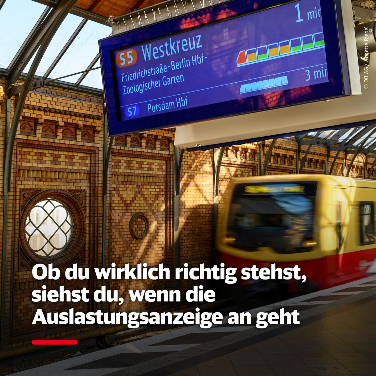DB_Presse's tweet photo. Das Pilotprojekt #Lightgate zeigt ab sofort an 6 Berliner Bahnhöfen, wie viel Platz noch in den einfahrenden S-Bahnen ist. So wird's für Fahrgäste komfortabler, spart beim Ein- und Aussteigen Zeit und macht so die Bahn pünktlicher. https://t.co/NIsU5WWcoT #InnoTrans2024 https://t.co/yWMtUgXiy6