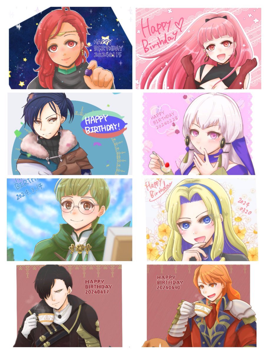yuurifeh's tweet image. 風花雪月5年目の誕生日絵まとめ！
愛〜〜〜〜〜

#FE3H