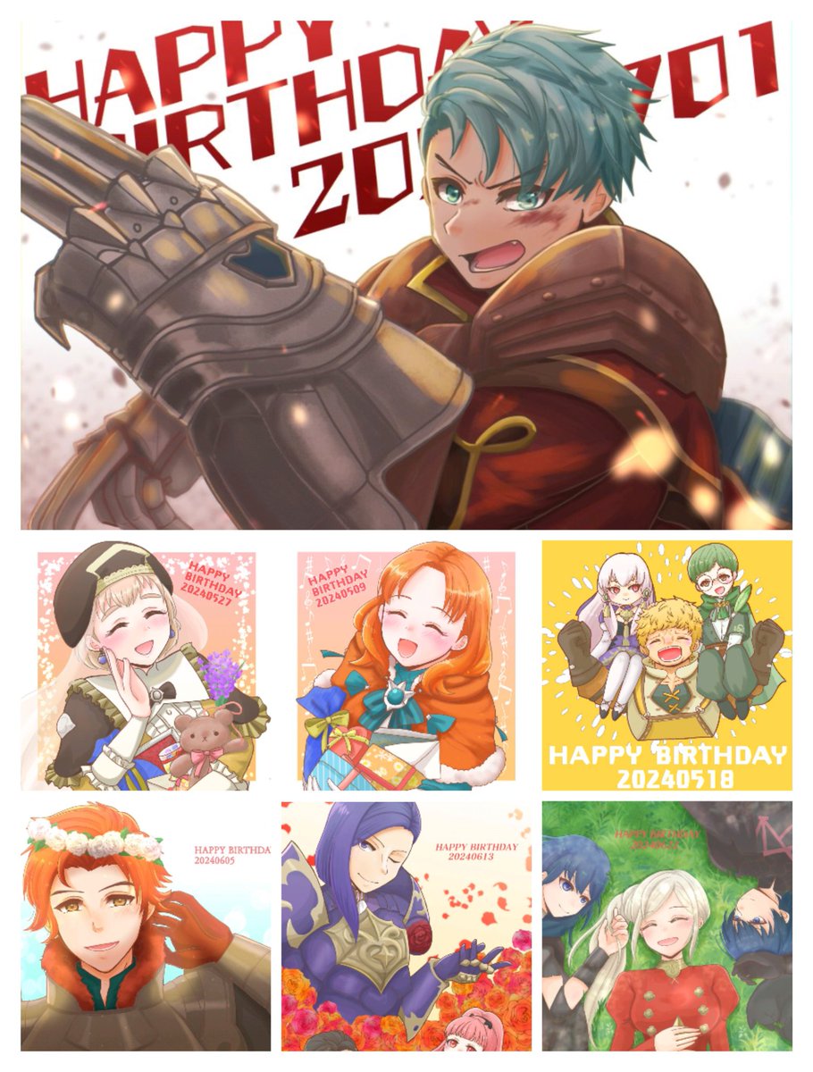 yuurifeh's tweet image. 風花雪月5年目の誕生日絵まとめ！
愛〜〜〜〜〜

#FE3H