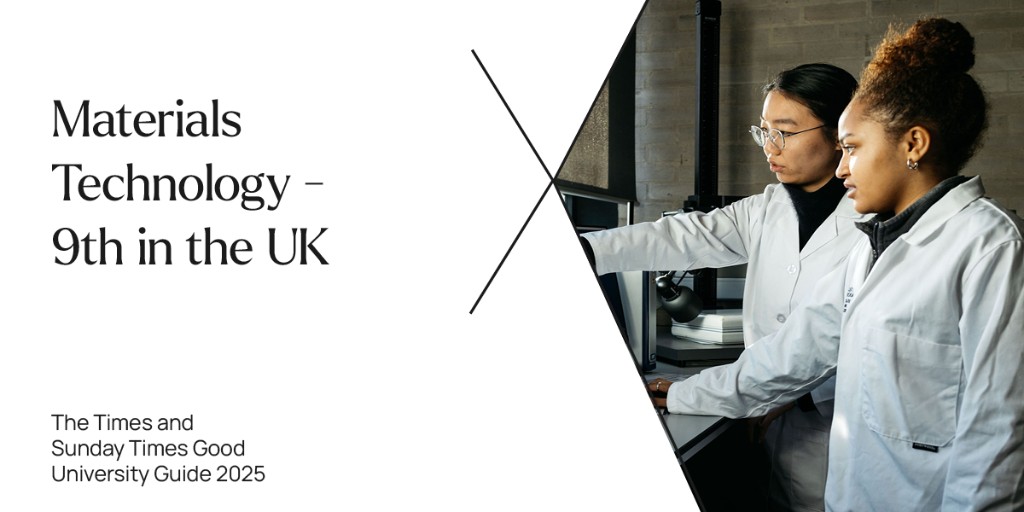 College of Engineering & Physical Sciences (@eps_unibham) on Twitter photo We are delighted to be ranked in the top 10 for Materials Technology in the UK in The Times and Sunday Times Good University Guide 2025! <a href="/unibirmingham/">Uni of Birmingham</a> <a href="/thetimes/">The Times and The Sunday Times</a> We are delighted to be ranked in the top 10 for Materials Technology in the UK in The Times and Sunday Times Good University Guide 2025! <a href="/unibirmingham/">Uni of Birmingham</a> <a href="/thetimes/">The Times and The Sunday Times</a>