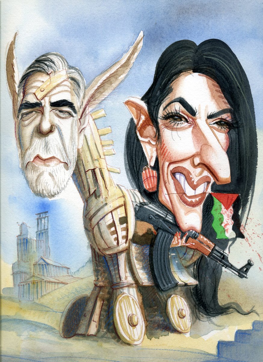 SmCheevers's tweet photo. @Beefeater_Fella YOU f..k off, disturbed spook cybershill!  F..k off from spreading misinformation about closet case queer actor #CIA liability #GeorgeClooney who fronts moneylaundering for beastly ugly Amal Alamuddin's arms dealer family.  He is not a father &amp; a school dropout queer. @CIA @GCHQ https://t.co/xCY5i8pElQ