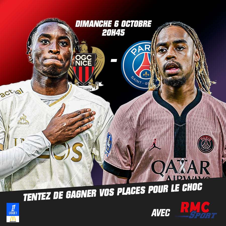 Rothensenflamme's tweet photo. 🎁 À l'occasion de la 7ᵉ journée de Ligue 1, Rothen s'enflamme t'offre tes places pour le choc entre l'OGC Nice et le Paris Saint-Germain.

📲 Pour participer, RT + follow @Rothensenflamme, et dis-nous en commentaire ton pronostic pour le match. https://t.co/G757pXjgyZ