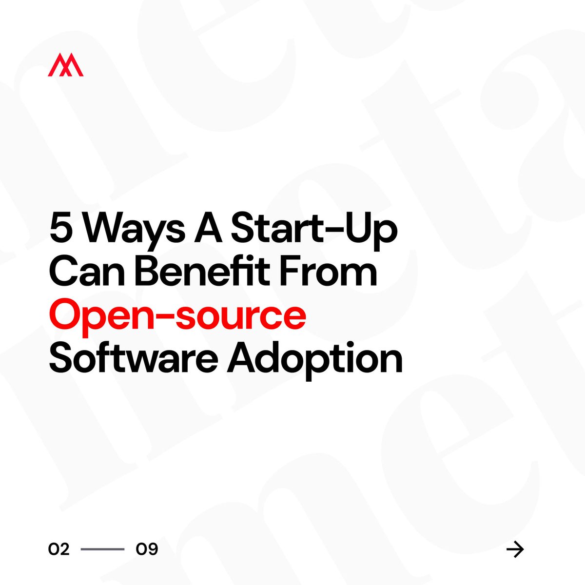 metafic_co's tweet photo. Open-source software adoption involves using software with publicly available source code. Adopting open-source software offers numerous benefits for start-ups.
#OpenSource #Metafic #Software #startups #startupgrowth #SoftwareDevelopment #startupindia #MetaficServices https://t.co/QpoXSAfGif