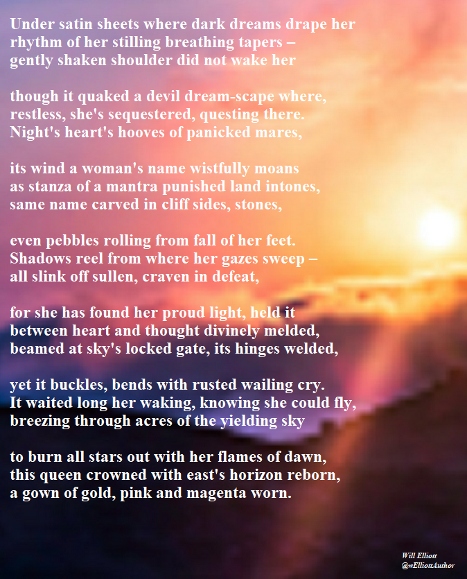 wElliottAuthor's tweet photo. 'Her Highness'.
Photo: Luck Galindo
#poetry #poemADay #Poem #Poetrylovers #poetrytwitter #poetsofTwitter #poetrycommunity #Australianpoetry #spokenword #spokenpoetry #poemreading https://t.co/WHuxTtA5th
