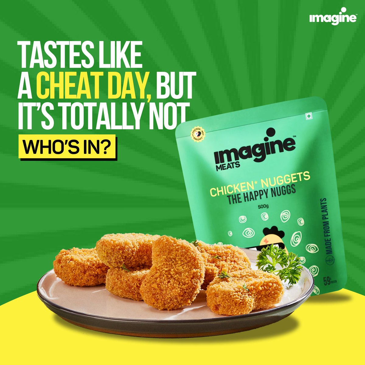 Proof that delicious doesn’t have to be unhealthy. High in protein and made 100% from plants – it’s a win win! Ready to rethink cheat days?
#ReImagineTheTaste

#ReadyToEat #plantbased #highprotein