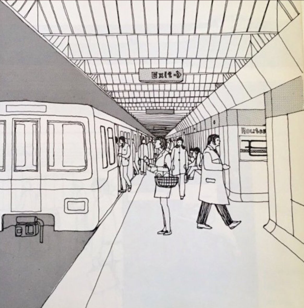 1970’s: Original design sketches for the Tyne &amp; Wear Metro system from architect FaulknerBrowns.