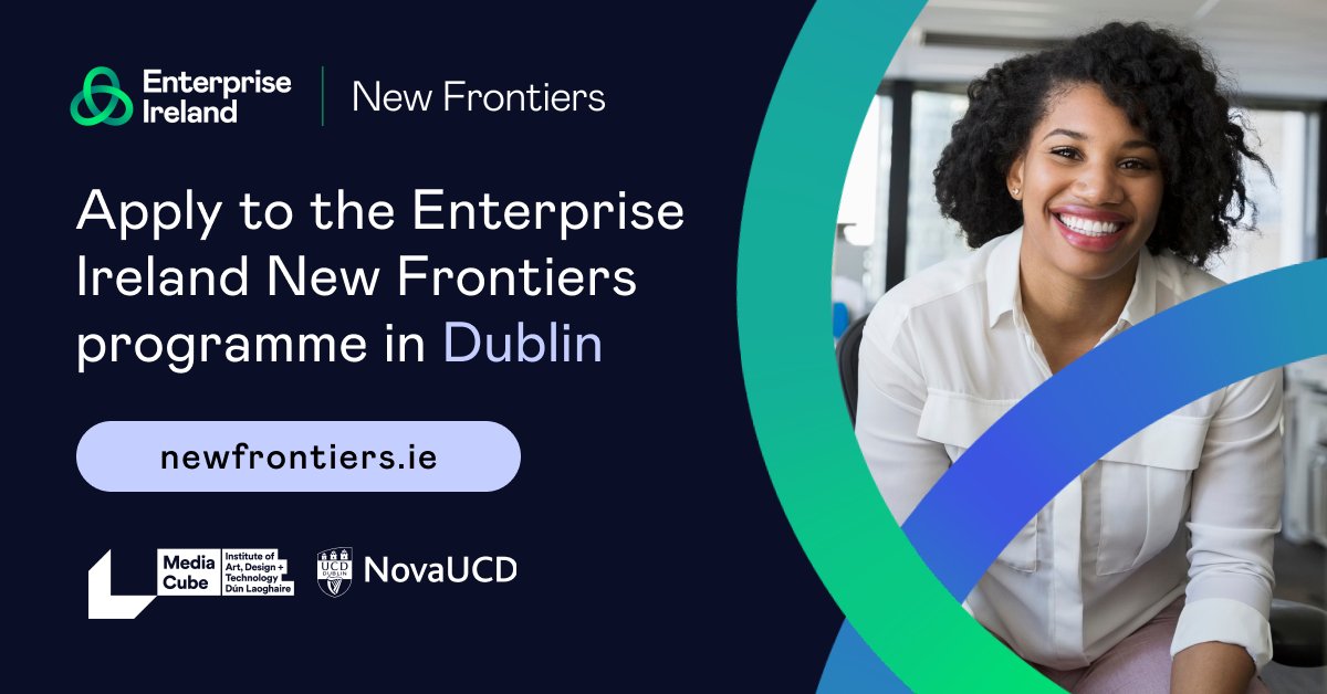 MediaCube-IADT (@mediacubeiadt) on Twitter photo Are you a startup in the making? Apply to <a href="/EI_NewFrontiers/">Enterprise Ireland's New Frontiers programme</a> programme at <a href="/myIADT/">IADT DĂşn Laoghaire</a> to validate your business idea. Phase 1 kicks off in November, featuring 2 evening sessions per week for 6 weeks. The team is there to support and encourage you. Apply now at mediacube.ie Are you a startup in the making? Apply to <a href="/EI_NewFrontiers/">Enterprise Ireland's New Frontiers programme</a> programme at <a href="/myIADT/">IADT DĂşn Laoghaire</a> to validate your business idea. Phase 1 kicks off in November, featuring 2 evening sessions per week for 6 weeks. The team is there to support and encourage you. Apply now at mediacube.ie