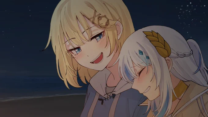 Glad to have worked on an amazing project for my oshis again! Everyone did such an amazing job. I love these two sillies i hold close dear to my heart.. Here are the pieces I made! #ameliaRT #gawrt #amesame 