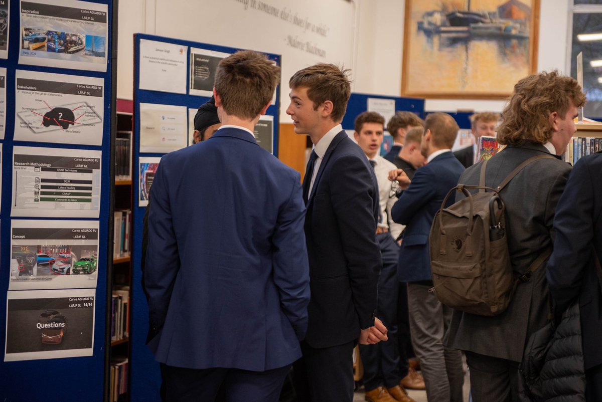 Rachel Atkins (@r_l_atkins) on Twitter photo What an amazing collection of EPQ projects, proudly presented by the Upper Sixth Students last week at the EPQ showcase. It was a pleasure to see so many speaking with such authority and passion about their work in their Lower Sixth Elective. #proudtobebgs
<a href="/BGSBristol/">BristolGrammarSchool</a> What an amazing collection of EPQ projects, proudly presented by the Upper Sixth Students last week at the EPQ showcase. It was a pleasure to see so many speaking with such authority and passion about their work in their Lower Sixth Elective. #proudtobebgs
<a href="/BGSBristol/">BristolGrammarSchool</a>