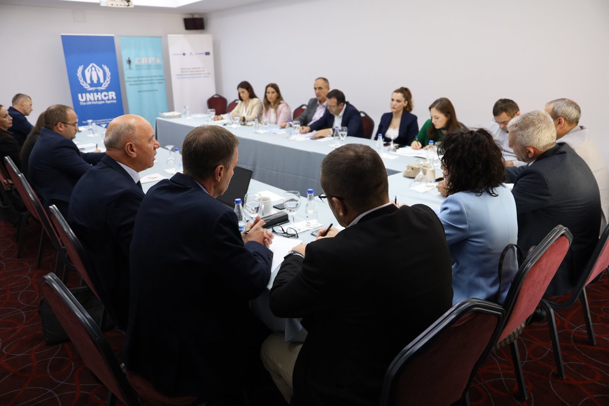 UNHCRKosovo's tweet photo. ⚖️The Academy of Justice, supported by @UNHCRKosovo&CRPK, collaborated with🗝️stakeholders to enhance the RSD process. Outcomes include improved coordination, vital information sharing, updates on COI, & 🇪🇺IPA-III capacity-building initiatives. #WithRefugees #ForcedToFlee #psmm3 https://t.co/T148Ew4jli