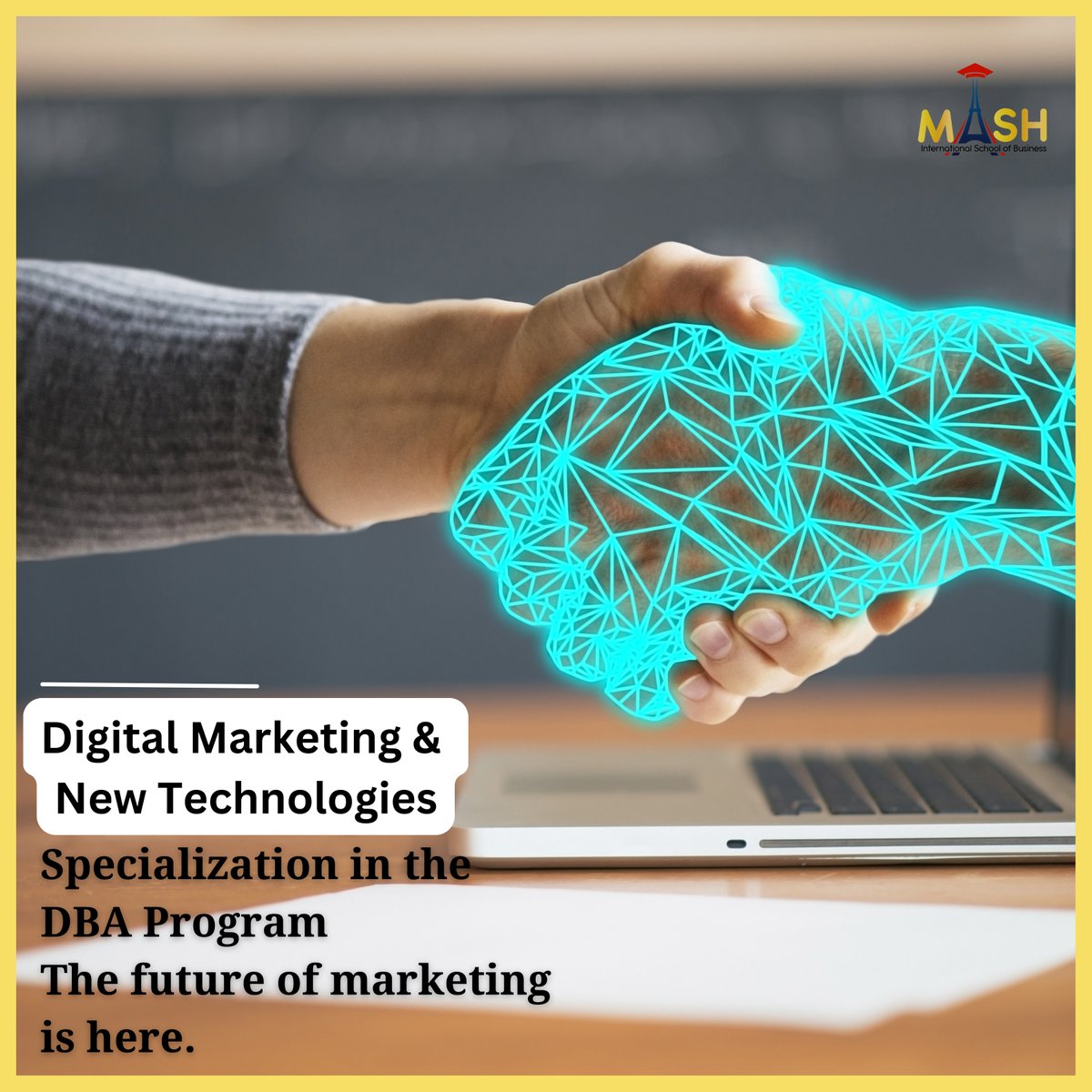 SchoolMisb2024's tweet image. Digital Marketing is taking over the world!
Our DBA program offers a cutting-edge specialization in Digital Marketing and New Technologies. It can be SEO, social media, analytics, or AI-driven marketing, we&apos;ve got you covered!
#DigitalMarketing #DBAProgram #MarketingInnovation