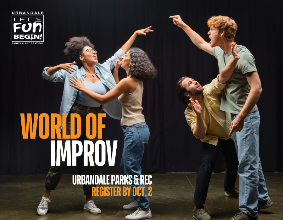 Boost your confidence, enhance your communication skills, and have fun! 🎤😀Our supportive and experienced instructors will guide you through the fundamentals of improv, including how to think on your feet and create spontaneous scenes! Register today! urbandale.org/1003/Adult-Pro…