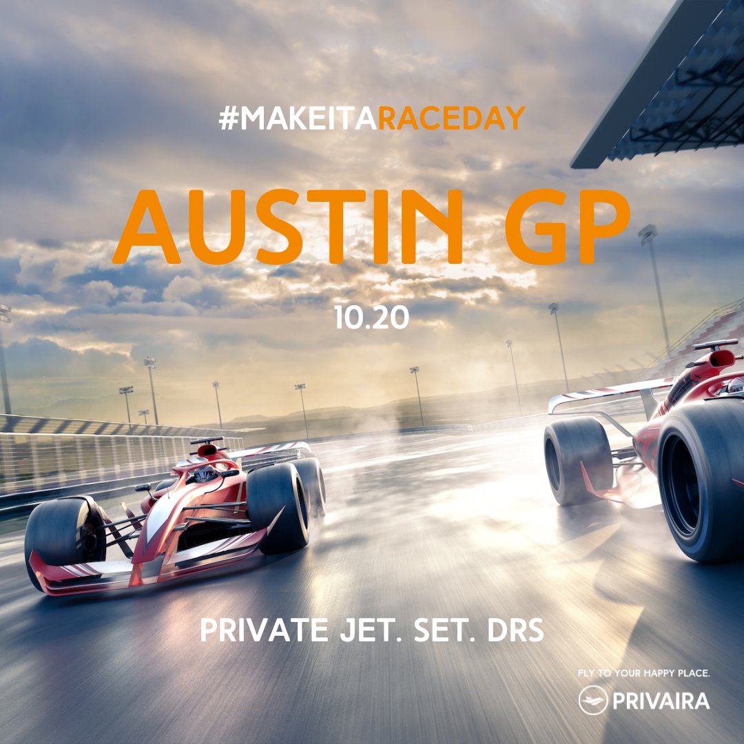 🏁 Get ready for an adrenaline-fueled day at the #Formula1 PRIVAIRA offers a #RaceWeekend Special Round-trip Private Jet Service with various aircraft options!​
Austin,TX - Date: October 20 ​
To inqure call/text (561) 886 - 1294​

​#F1 #RaceDay #FlyPrivate #Privatejet #VIPTravel