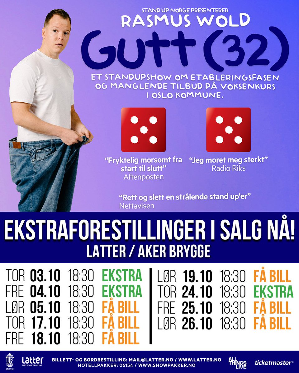 Siste sjanse Oslo! 
ticketmaster.no/artist/rasmus-…