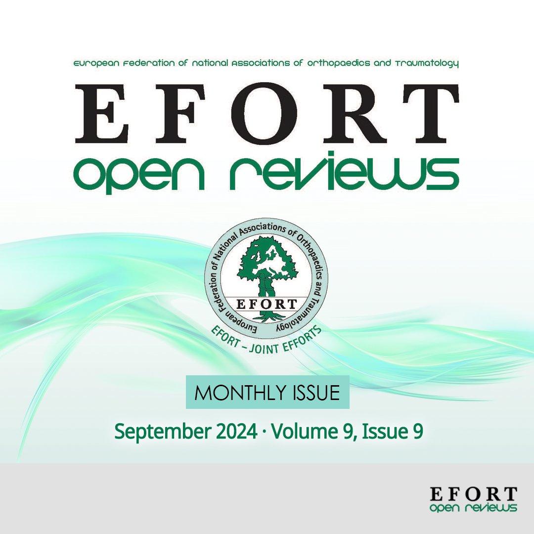 EFORTnet's tweet image. ⭕️Explore the SEPTEMBER 2024 issue of EFORT #OpenReviews: bit.ly/eor_09_2024
#osteoporosis #knee #osteoarthritis #hip #hipsurgery #implants #acetabular #hipdysplasia #hyaluronicacid #PRP #plateletrichplasma #totalkneearthroplasty #arthroplasty #paediatrics #arthroscopy