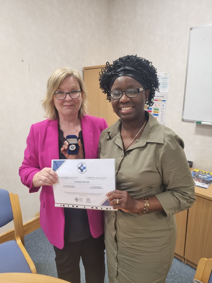 @OmobolaAkinade (@omobolaaki) on Twitter photo Thrilled to receive both the SBUHB 'LOV' award for Equality, Diversity & Belonging, and the CNO Excellence Award in Nursing & Midwifery. Grateful for the recognition as I continue advocating for change, growth, and impact in Healthcare ๐ด๓ ง๓ ข๓ ท๓ ฌ๓ ณ๓ ฟ๐ณ๐ช <a href="/SwanseabayNHS/">Swansea Bay NHS</a> <a href="/CNOWales/">Sue Tranka ๐ RN,FQNI</a> <a href="/HazelPowell11/">Hazel Powell ๐</a> Thrilled to receive both the SBUHB 'LOV' award for Equality, Diversity & Belonging, and the CNO Excellence Award in Nursing & Midwifery. Grateful for the recognition as I continue advocating for change, growth, and impact in Healthcare ๐ด๓ ง๓ ข๓ ท๓ ฌ๓ ณ๓ ฟ๐ณ๐ช <a href="/SwanseabayNHS/">Swansea Bay NHS</a> <a href="/CNOWales/">Sue Tranka ๐ RN,FQNI</a> <a href="/HazelPowell11/">Hazel Powell ๐</a>
