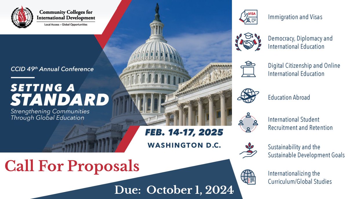 📢 LAST CHANCE to share your contributions and ideas with your colleagues at CCID's 49th Annual Conference in D.C.! Deadline to submit proposals is tomorrow, TUESDAY- OCTOBER 1ST!
ccid.growthzoneapp.com/ap/Form/FillV2…