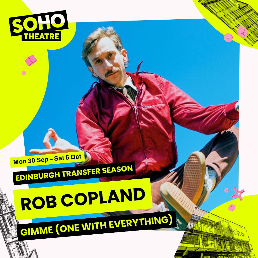 PARKAS Comedy Ltd (@parkascomedy) on Twitter photo 🚨 <a href="/Robertdcopland/">Rob Copland</a> starts his run of ‘Gimme (One With Everything)’ TONIGHT until Saturday, <a href="/sohotheatre/">Soho Theatre</a> at 9pm 💥 Winner of the Victoria Wood Prize <a href="/ComedyAwards/">Edinburgh Comedy Awards</a> 📣 🚨 <a href="/Robertdcopland/">Rob Copland</a> starts his run of ‘Gimme (One With Everything)’ TONIGHT until Saturday, <a href="/sohotheatre/">Soho Theatre</a> at 9pm 💥 Winner of the Victoria Wood Prize <a href="/ComedyAwards/">Edinburgh Comedy Awards</a> 📣