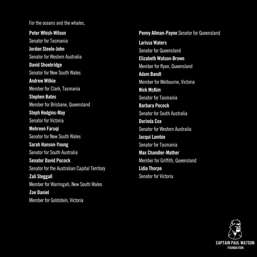 🚨 BREAKING NEWS 🚨

21 Australian politicians have signed the #FreePaulWatson letter to Danish Prime Minister Mette Frederiksen, intensifying the pressure to release our ocean defender! 🌊💪

Thank you to every politician who has signed this letter and used their power for good.