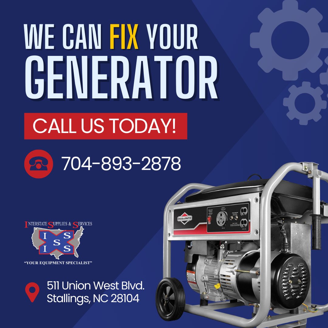 issstallingsnc's tweet image. 🚨 In need of generator/inverter repair after the storm? Our shop in Stallings, NC is here to help! 💡 Don&apos;t be left in the dark, call us at 704-893-2878 or drop it off today. ⚡️⛈️ #GeneratorRepair #InverterService #StallingsNC #StormDamage #EmergencyService