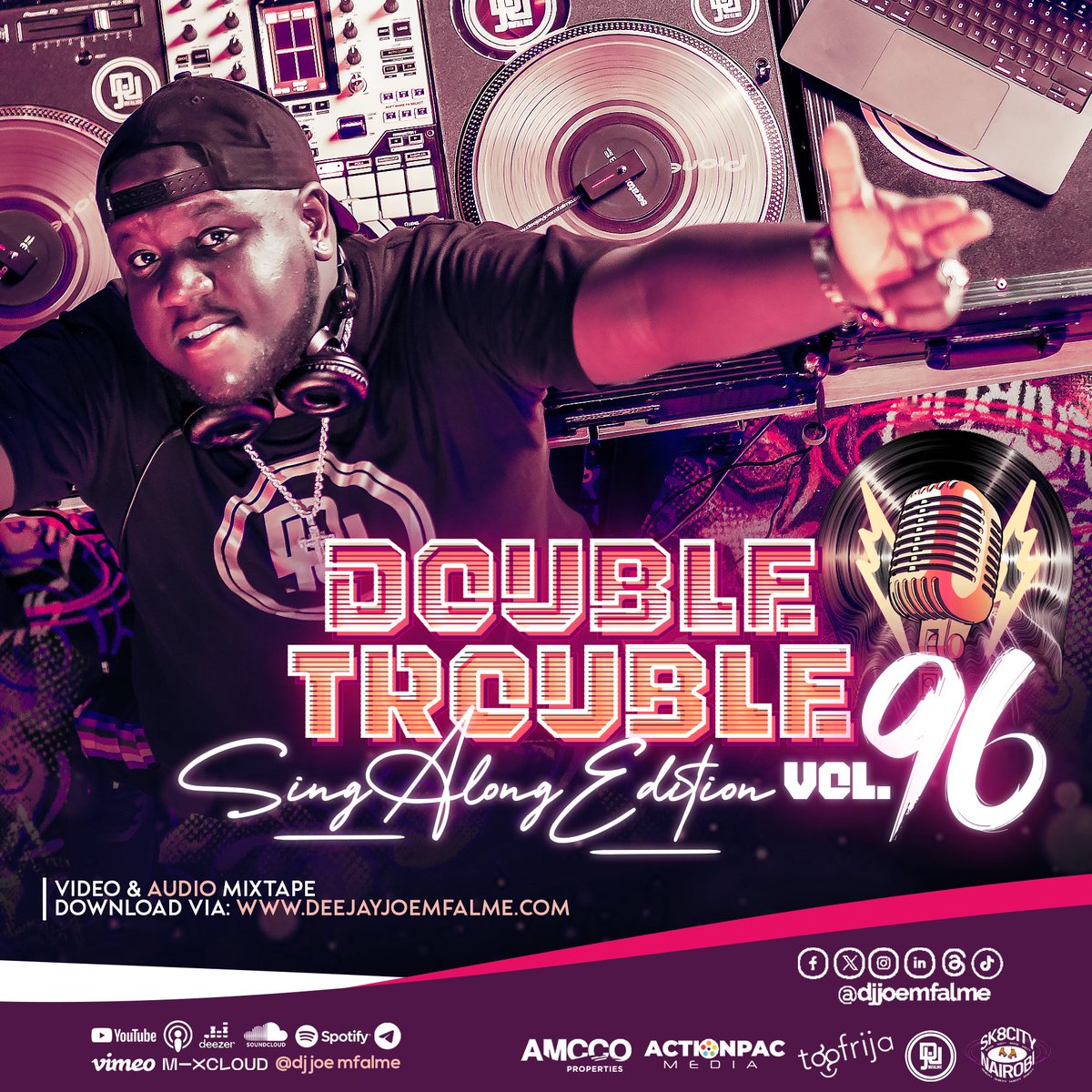 DjJoeMfalme's tweet photo. This Friday are you Ready to do a #SingAlongEdition of #TheDoubleTrouble Mixtape Series! #Volume96 https://t.co/2wnOqws8IQ https://t.co/s3LqjyRCTp