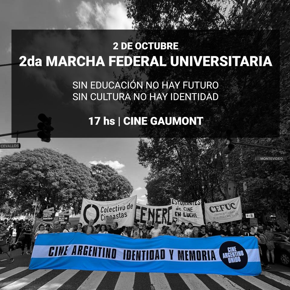 La universidad pública, los jubilados, la ciencia, el cine son una moneda de cambio en una batalla cultural que a nadie beneficia y que no aporta nada a nuestro país. Este miércoles volvemos a marchar en defensa de la educación.