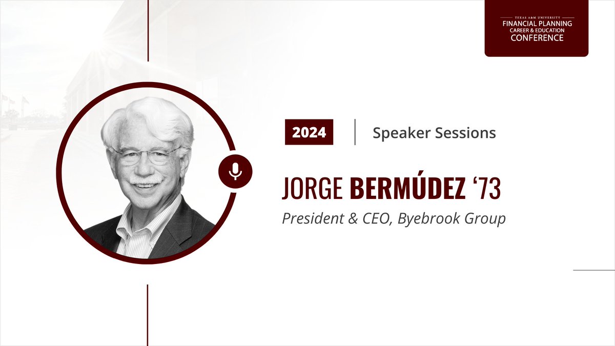 Jorge Bermúdez ‘73, former CEO of Citigroup Latin America, has been no stranger to trial.

Yet, his life is one marked by a career of success and service.

How did experience shape his trajectory?

Join us on Oct. 3 to hear Mr. Bermúdez share his perspective on “Perseverance.”
