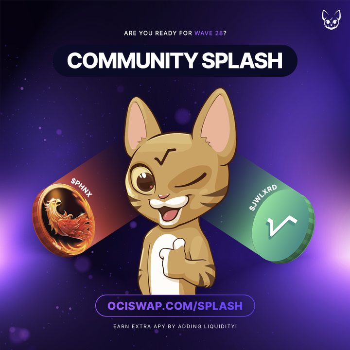 ociswap's tweet photo. SPLASH TWENTY-EIGHT 🌊

Claim your share of 100,000 OCI by providing liquidity to our new Oracle-enabled Precision Pools:

OCI | WOWO | NOW

Additional Community SPLASH:
Share of 2,000,000 PHNX @phoenix_xrd
 & 10,000 JWLXRD @jewelswap

Dive in now at https://t.co/lS3xo8Bat6 ⭐️

‼️Only liquidity added to our new "V2" Oracle Precision Pools is eligible for SPLASH