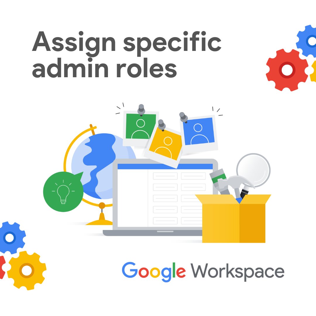 AskWorkspace's tweet image. 🙋🏻Hey there, admins! Need to delegate admin tasks in #GoogleWorkspace? Assign specific roles to users or groups to control their access. This empowers your team while maintaining security. 📕🔐Learn how to manage admin roles effectively: goo.gle/4gP185l #AdminRoles