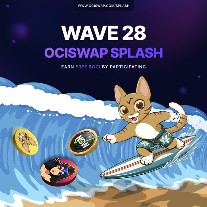 ociswap's tweet photo. SPLASH TWENTY-EIGHT 🌊

Claim your share of 100,000 OCI by providing liquidity to our new Oracle-enabled Precision Pools:

OCI | WOWO | NOW

Additional Community SPLASH:
Share of 2,000,000 PHNX @phoenix_xrd
 & 10,000 JWLXRD @jewelswap

Dive in now at https://t.co/lS3xo8Bat6 ⭐️

‼️Only liquidity added to our new "V2" Oracle Precision Pools is eligible for SPLASH